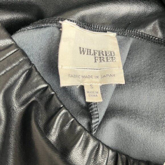 Aritzia Wilfred Daria Vegan Leather Leggings in Black Women's Size Small - Picture 3 of 12